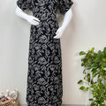 Everyday Ease Black Rayon Fabric Maternity Gown