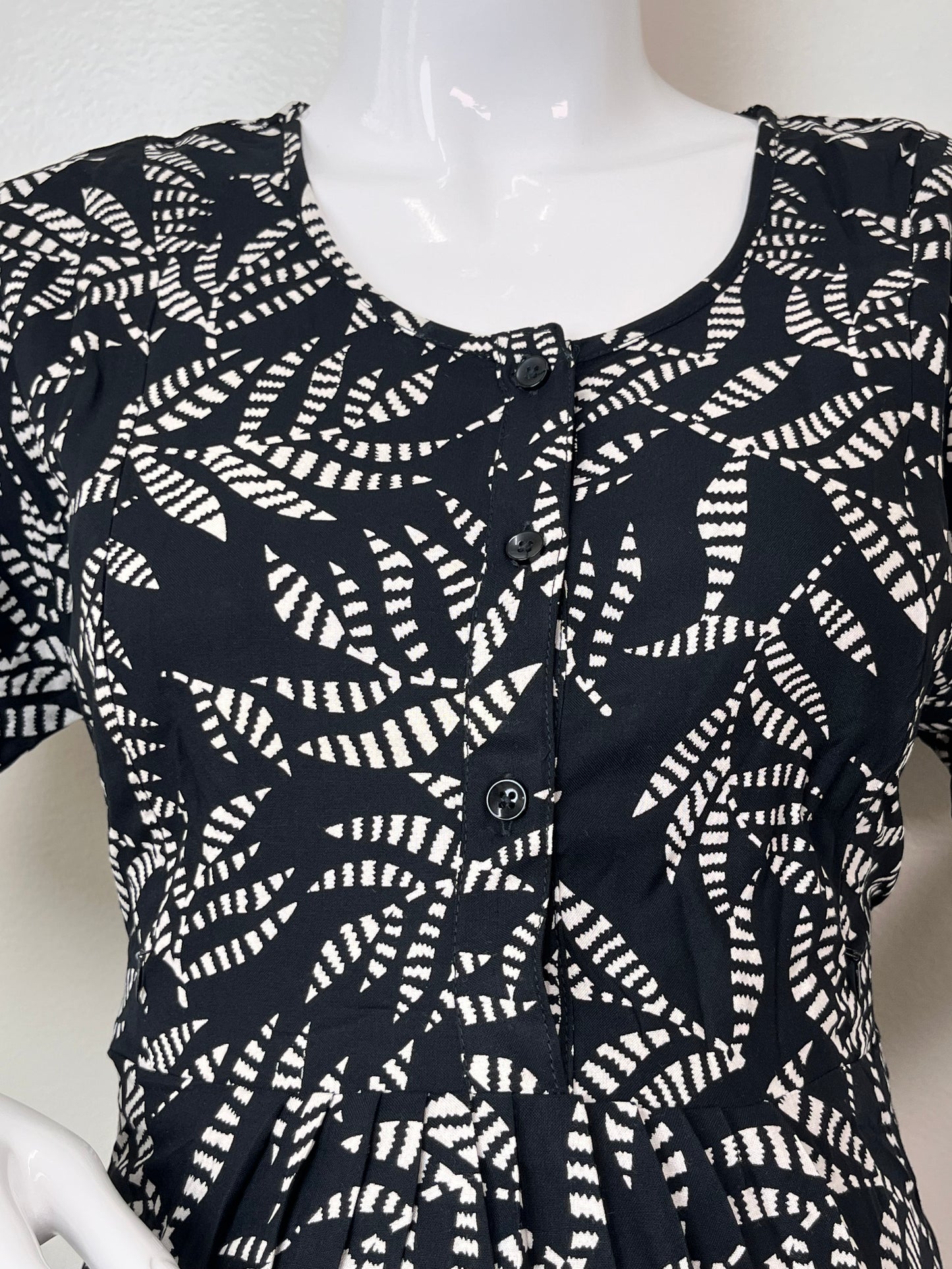 Everyday Ease Black Rayon Fabric Maternity Gown
