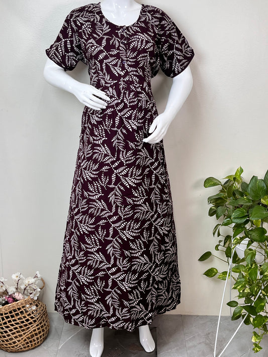 Rayon Fabric Maternity and Feeding Nighty for Women Daily Wear