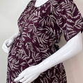 Rayon Fabric Maternity and Feeding Nighty for Women Daily Wear