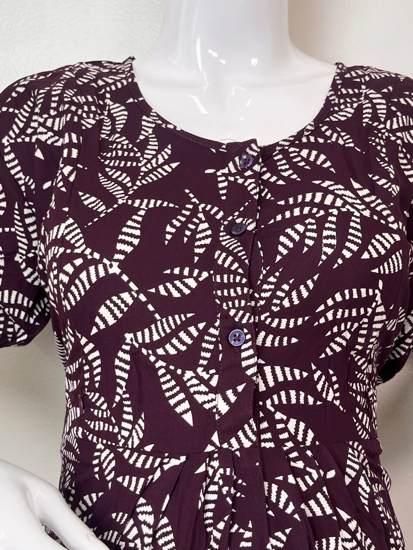 Rayon Fabric Maternity and Feeding Nighty for Women Daily Wear