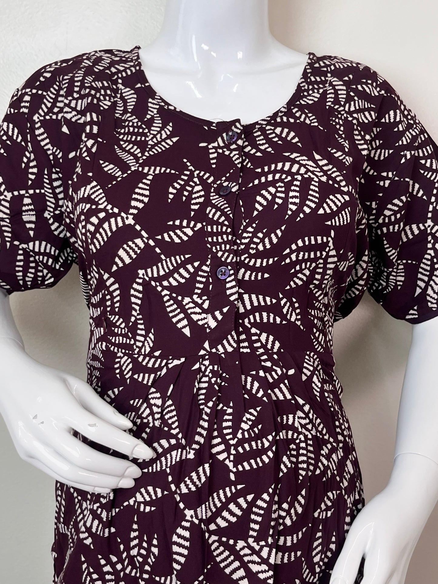 Rayon Fabric Maternity and Feeding Nighty for Women Daily Wear