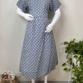 Blue Rayon Fabric Gentle Touch Maternity Gown