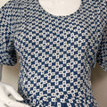 Blue Rayon Fabric Gentle Touch Maternity Gown