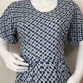 Blue Rayon Fabric Gentle Touch Maternity Gown