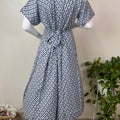 Blue Rayon Fabric Gentle Touch Maternity Gown