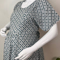 Gray Rayon Fabric Everyday Elegance Maternity Gown