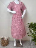 Baby Pink Maternity Rayon Fabric Bliss Gown