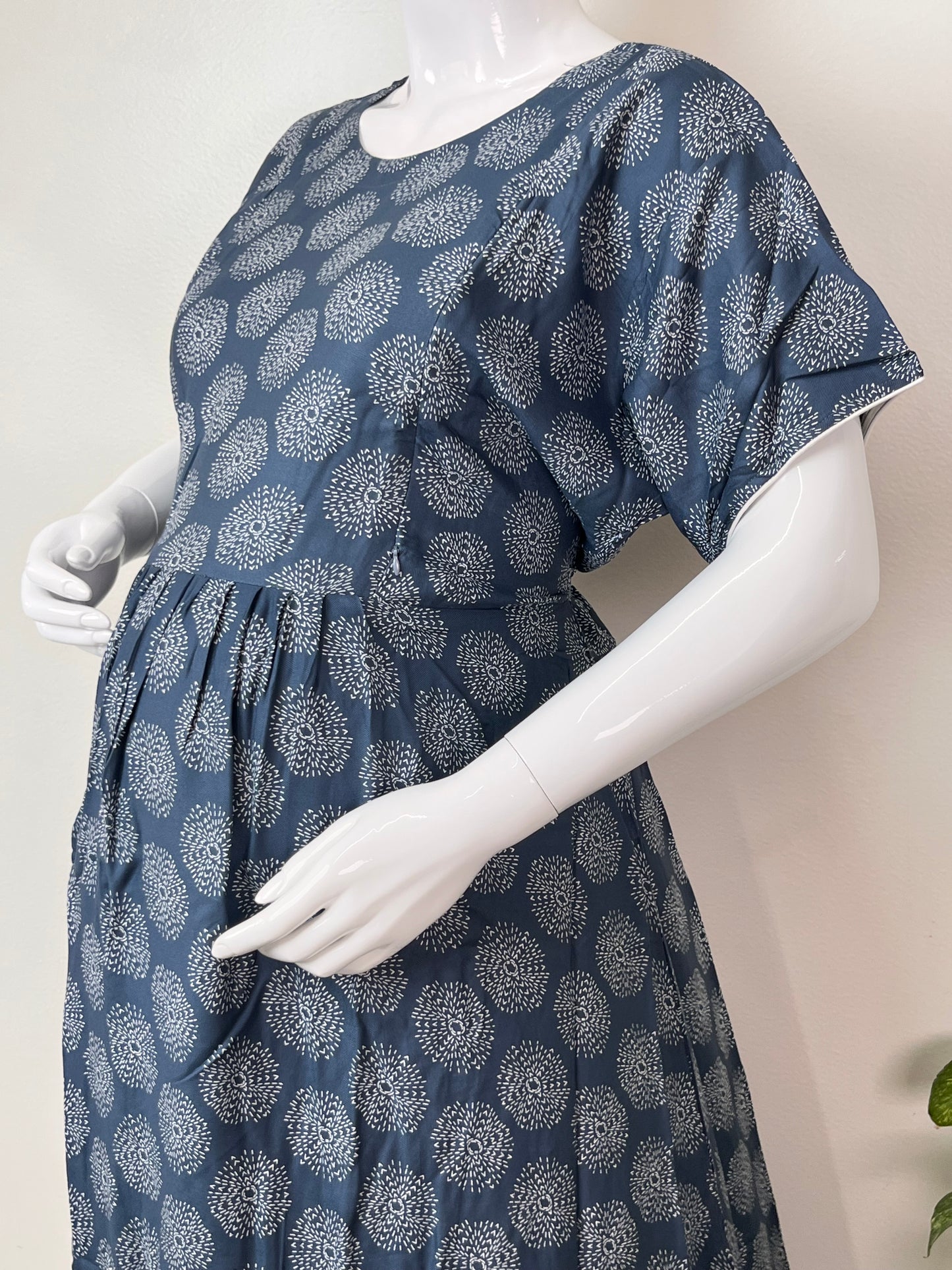 Cozy Fit Rayon Fabric Maternity Gown for Women