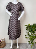 Essential Comfot Coffee Rayon Fabric Maternity Gown