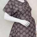 Essential Comfot Coffee Rayon Fabric Maternity Gown