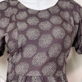 Essential Comfot Coffee Rayon Fabric Maternity Gown