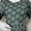 Cozy Care Bottle Green Rayon Fabric Maternity Gown