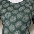 Cozy Care Bottle Green Rayon Fabric Maternity Gown