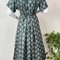 Cozy Care Bottle Green Rayon Fabric Maternity Gown