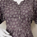 Maternity Feeding Rayon Fabric Gown with Convenient Nursing Access
