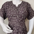Maternity Feeding Rayon Fabric Gown with Convenient Nursing Access