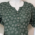 Bottle Green Premium Comfort Rayon Fabric Maternity Gown