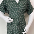 Bottle Green Premium Comfort Rayon Fabric Maternity Gown