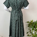 Bottle Green Premium Comfort Rayon Fabric Maternity Gown