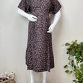 Maternity Feeding Rayon Fabric Gown with Convenient Nursing Access
