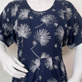 Essential Fit Comfort Navy Blue Rayon Fabric Maternity Gown