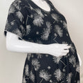 Motherhood Bliss Black Rayon Fabric Maternity Gown