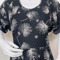 Motherhood Bliss Black Rayon Fabric Maternity Gown