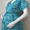 Sky Blue Gentle Touch Pure Cotton Maternity Gown