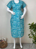 Sky Blue Gentle Touch Pure Cotton Maternity Gown