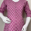 Purple Everyday Comfort Pure Cotton Pregnancy Kurti