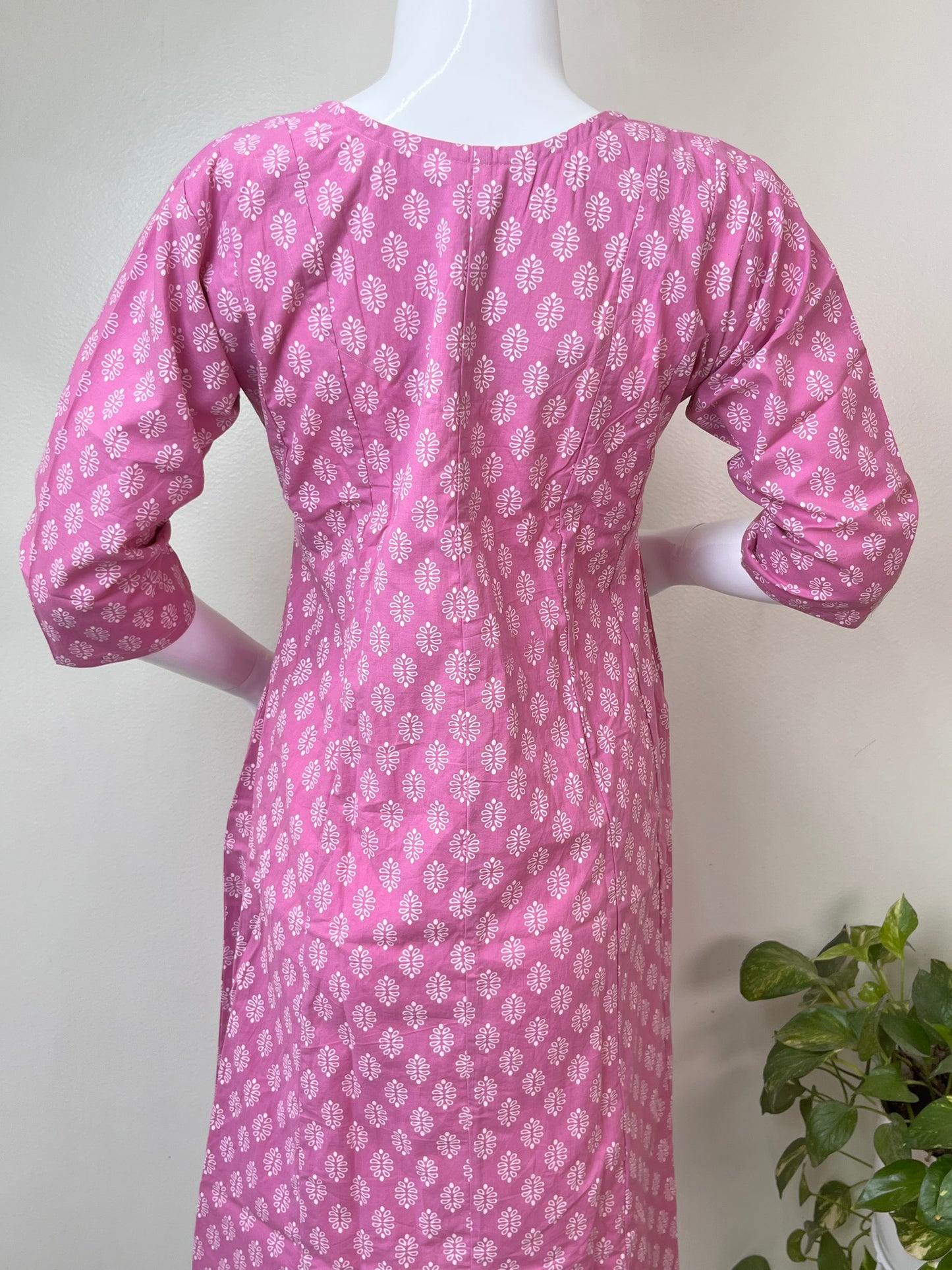 Purple Everyday Comfort Pure Cotton Pregnancy Kurti