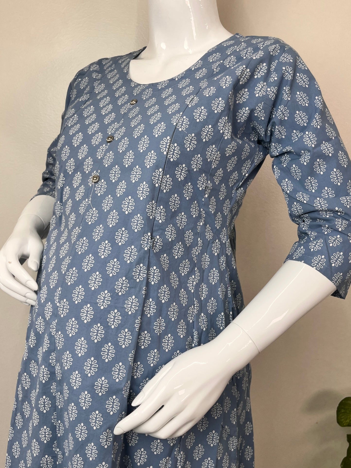 Women's Pure Cotton Feeding Kurti with Relaxed Fit