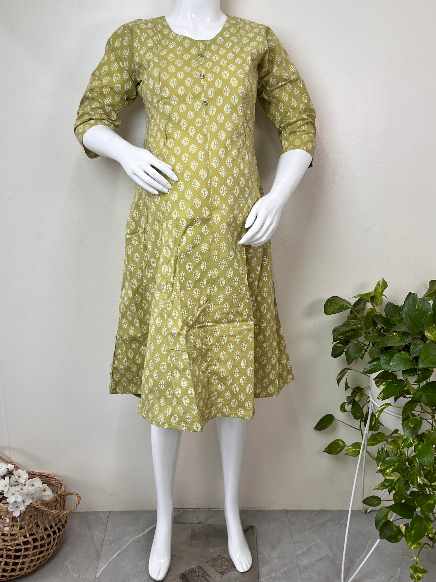 Comfortable Pure Cotton Nursing Kurti for Everyday Use