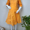 Yellow Motherhood Bliss Pure Cotton Maternity Kurti