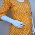 Yellow Motherhood Bliss Pure Cotton Maternity Kurti