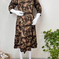 Black Graceful Fit Pure Cotton Maternity Kurti