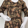 Black Graceful Fit Pure Cotton Maternity Kurti