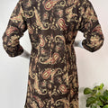 Black Graceful Fit Pure Cotton Maternity Kurti