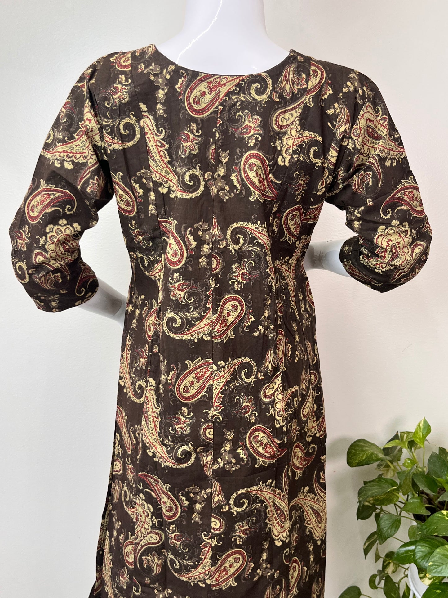 Black Graceful Fit Pure Cotton Maternity Kurti