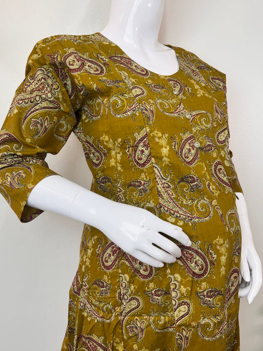 Soft Comfort Pure Cotton Maternity Feeding Kurti for Women