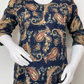 Navy Blue Soft Pure Cotton Maternity Kurti for Daily Wear