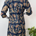Navy Blue Soft Pure Cotton Maternity Kurti for Daily Wear