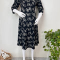 Black Gentle Touch Pure Cotton Pregnancy Kurti
