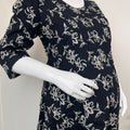 Black Gentle Touch Pure Cotton Pregnancy Kurti