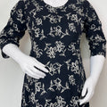 Black Gentle Touch Pure Cotton Pregnancy Kurti
