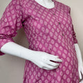 Purple Everyday Comfort Pure Cotton Pregnancy Kurti