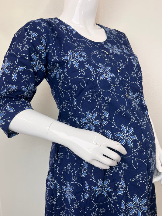 Graceful Fit Pure Cotton Maternity Kurti