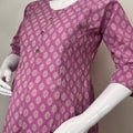 Purple Everyday Comfort Pure Cotton Pregnancy Kurti