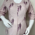Lavender Gentle Touch Pure Cotton Pregnancy Kurti